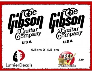 The Gibson Guitar Company Guitar Decal 229